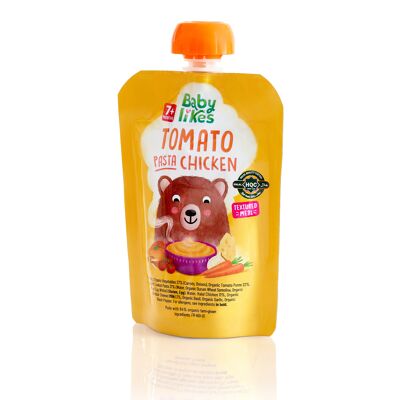 Tomato Pasta Chicken Baby Meal 130 grams - Baby Puree for 7+ months
