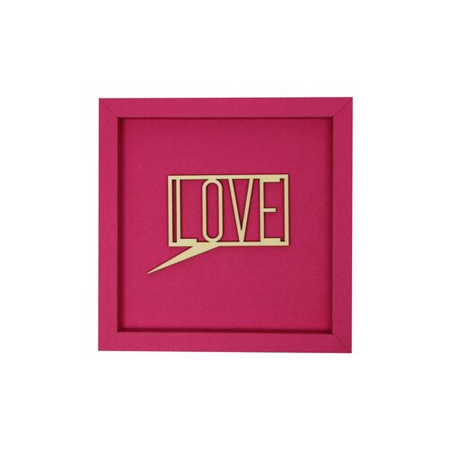 Love - Bild Karte Holzschriftzug Liebe