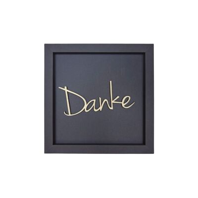 Thank you_cursive - picture card wooden lettering