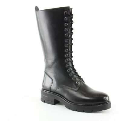 Bottines / Bottes cuir - Rafaela-Black