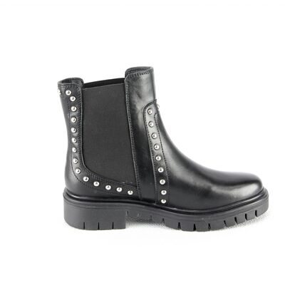 Bottines / Bottes cuir - Bolivie-Black