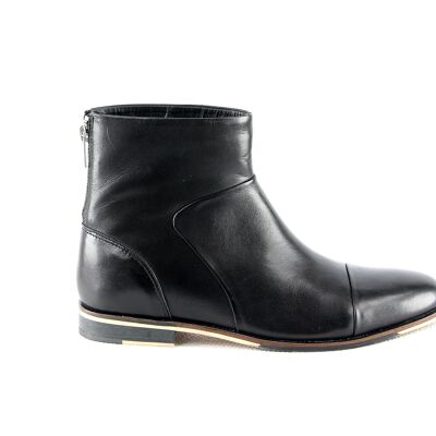 Bottines / Bottes cuir - Anémone-Black