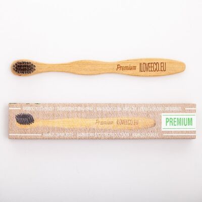 Spazzolino da denti in bambù - Premium