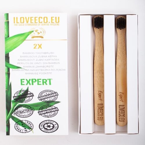 Bamboo Toothbrushes Expert, Double Pack
