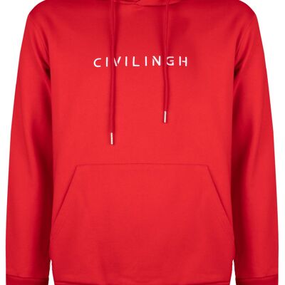 Classic logo hoodie red