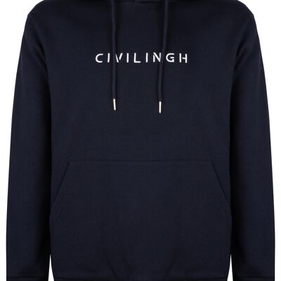 Classic logo hoodie navy