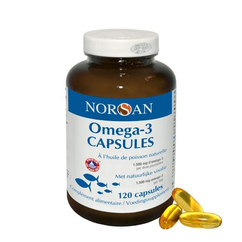 NORSAN Omega-3 Capsules 1500 mg Huile de Poisson