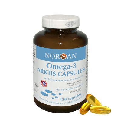 NORSAN Omega-3 Arktis Capsules 1500 mg Huile de Foie de Morue