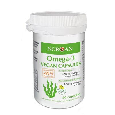 NORSAN Omega-3 Vegan Capsules 1700 mg Seaweed Oil