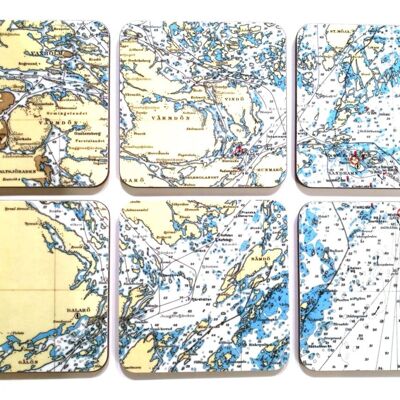 Sous-verres Archipel de Stockholm