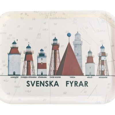 Tray Svenska Fyrar medium