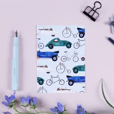 Postkarte Autos und Räder mint