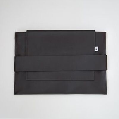 computer cover | laptop sleeve 14 "| dark brown - by: totote