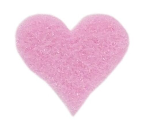 Felt Hearts for Decoration, Die Cut, Pink, 100 mm/90 mm