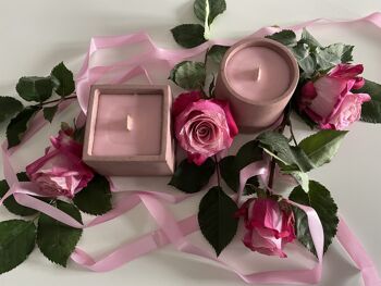 Bougie parfumée Carré Edition limitée Octobre Rose 2