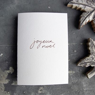 Joyeux Noel - Hand Foiled Greetings Card