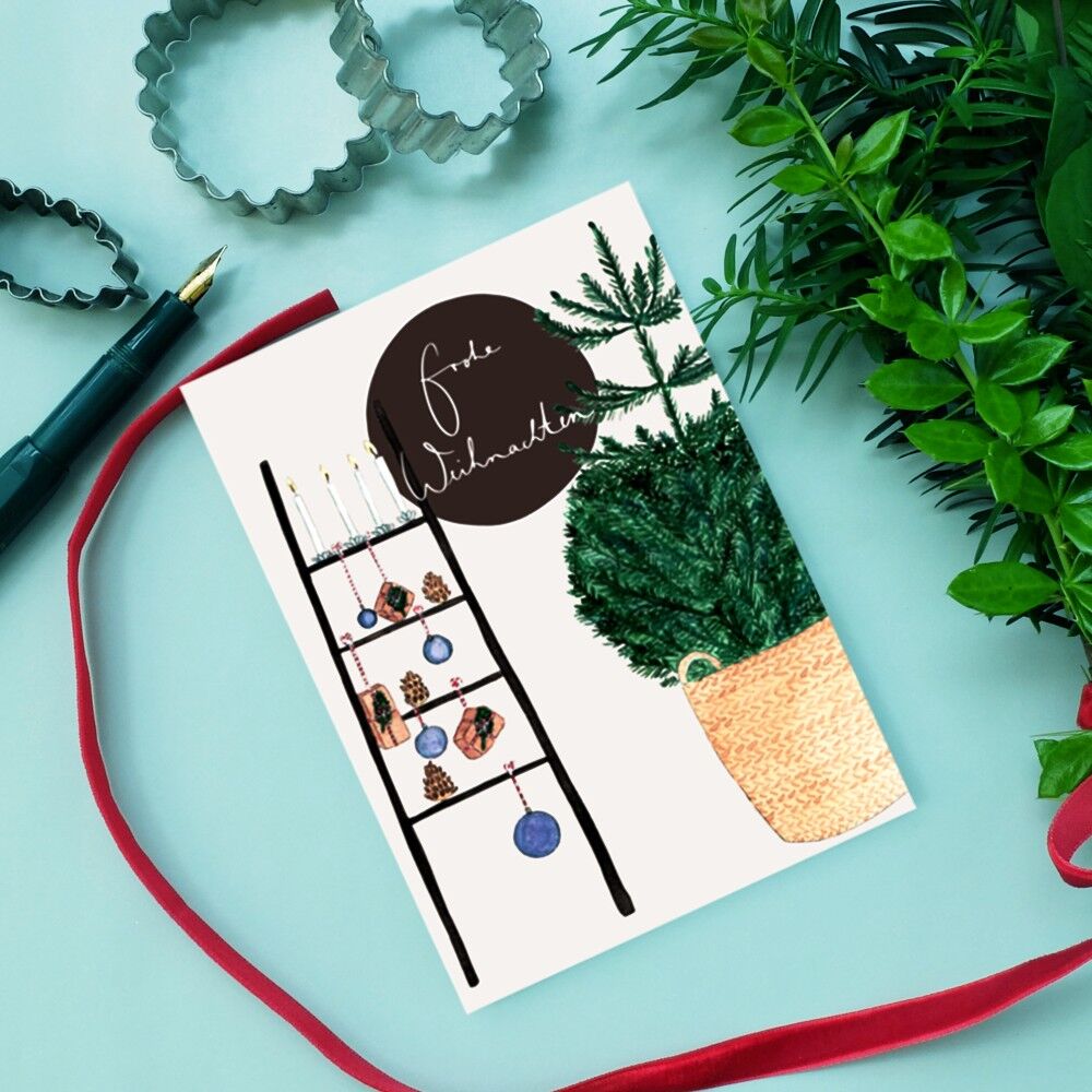 Scala di Natale da cartolina