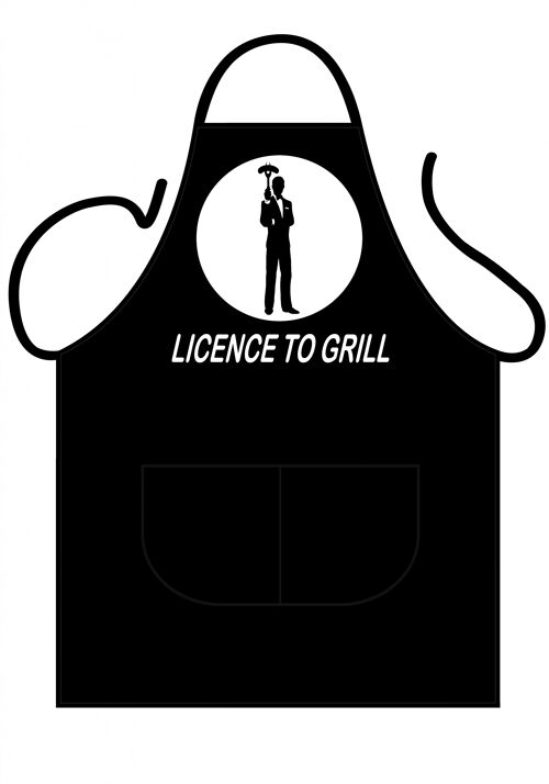 Licence to grill  Fork apron