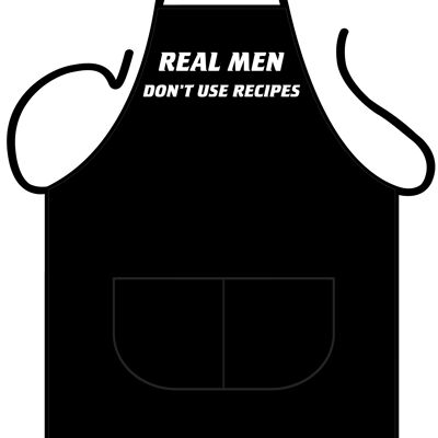Real Men don't use recipes apron