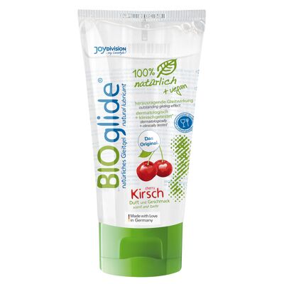 JOYDIVSION BIOglide Kirsch, BIO Gleitgel mit Geschmack, 80 ml