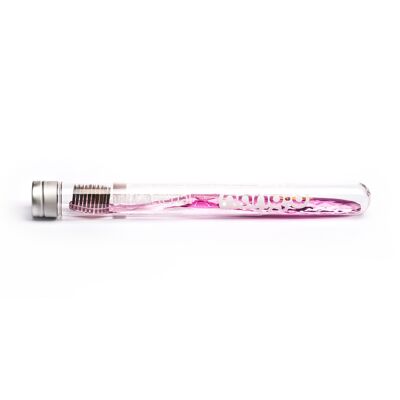 Nano-b Charcoal & Gold Toothbrush - Pink