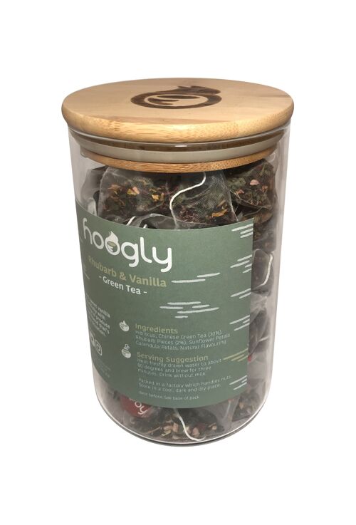 Rhubarb & Vanilla - Green Tea - Retail Jars - 250g Loose Leaf