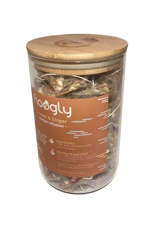 Lemon & Ginger - Herbal Infusion - Retail Jars - 50 pyramid bags