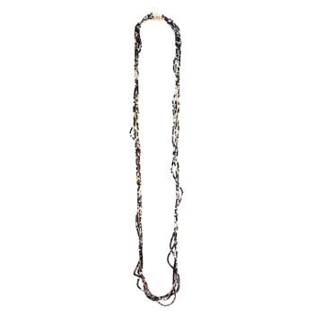 Collier long tressé hématine OPULENCE BIO