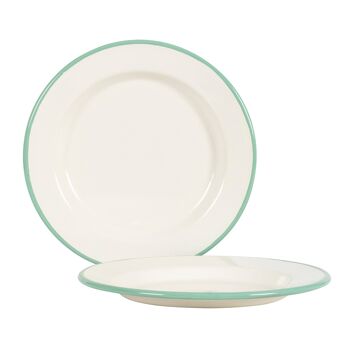 Assiette 24 cm Crème Lux 2