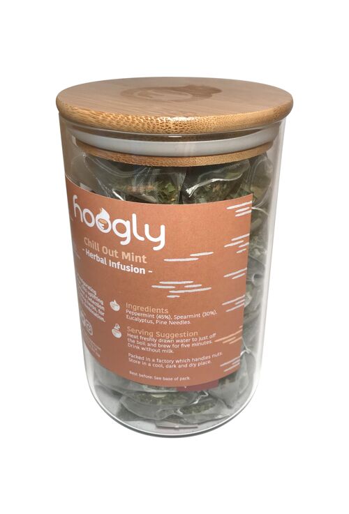 Chill out Mint - Herbal Infusion - Retail Jars - 50 pyramid bags