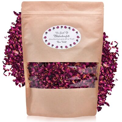 Confettis fleurs séchées / confettis mariage rose violette