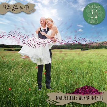 Confettis fleurs séchées / confettis mariage rose violette 6