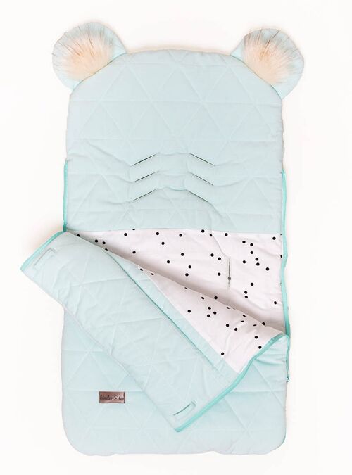 Sleeping bag dream catcher 6in1 Triangles Aquamarine 80x45 cm with belt slots