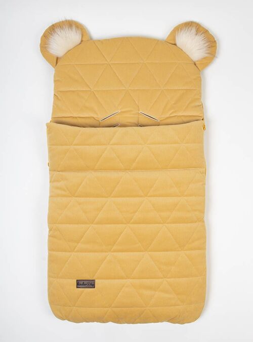 Sleeping bag dream catcher 6in1 Triangles Mustard 80x45 cm with belt slots