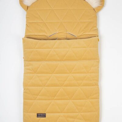 Sleeping bag dream catcher 6in1 Triangles Mustard 80x45 cm with belt slots