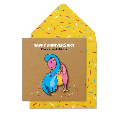 Happy Anniversary Mummy & Daddy Dinosaur