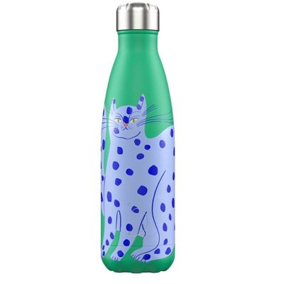 Bottle-500ml-Artist Series-Blue Cat