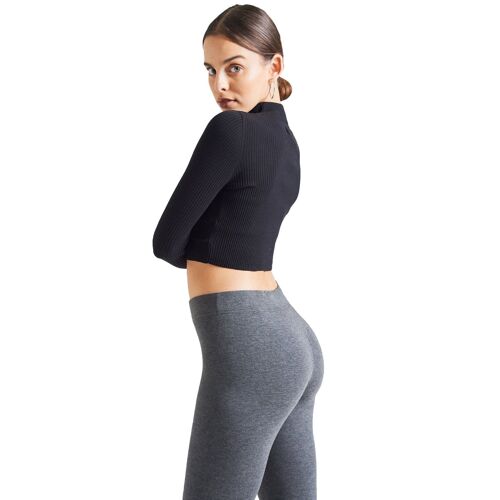 fasheon Dark Grey Basic Full Length Leggings