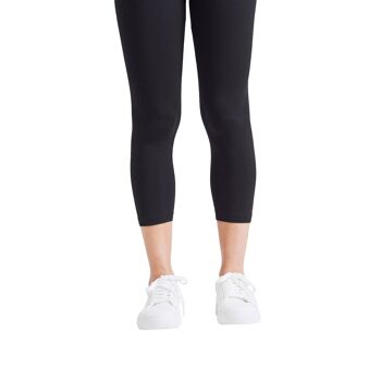 mode Leggings courts classiques taille haute noirs0 2