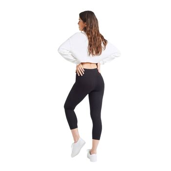 mode Leggings courts classiques taille haute noirs0 3