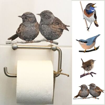 Birds in Blue and Brown Wall Stickers