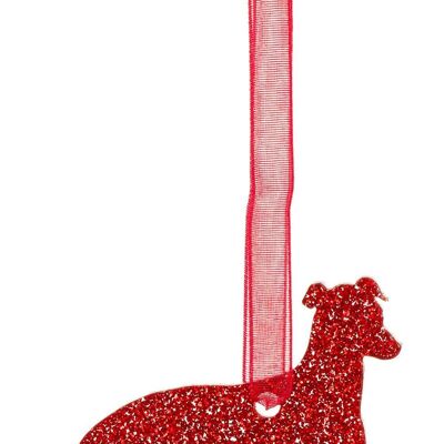 Glitter Greyhound Weihnachtsdekoration