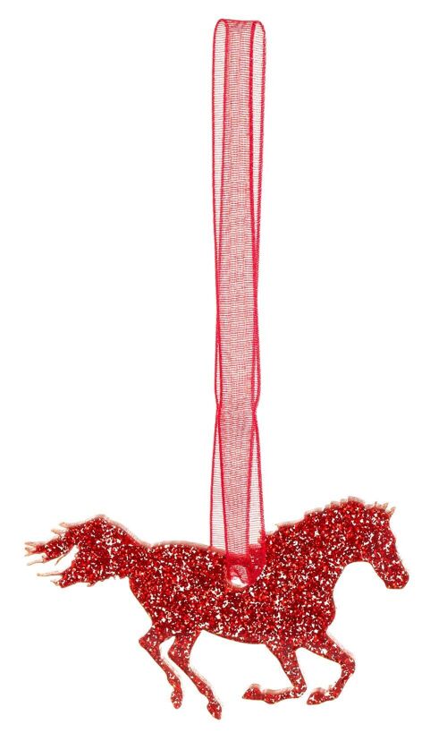 Glitter Horse Style 1 Christmas Decoration