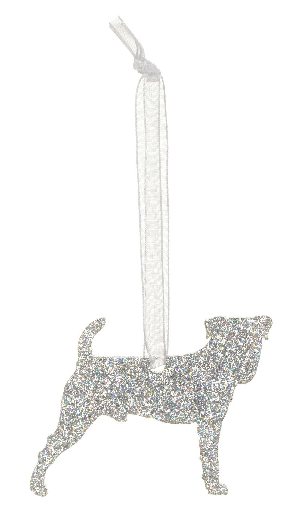 Decorazione natalizia con glitter Jack Russell