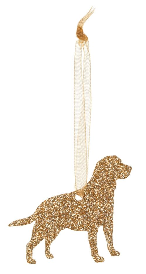 Glitter Labrador Retriever Christmas Decoration