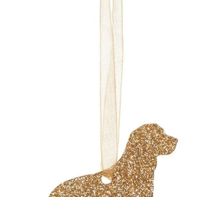 Decorazione natalizia glitter Labrador Retriever