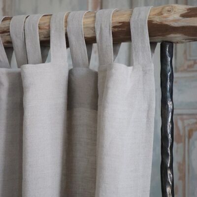 Tab Top Linen Curtains Panel