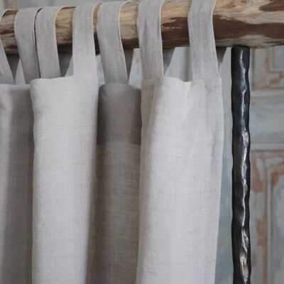 Tab Top Linen Curtains Panel