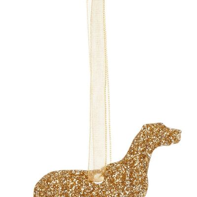 Décoration de Noël Dogue Allemand Glitter