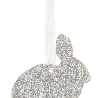 Glitter Rabbit Style 1 Christmas Decoration